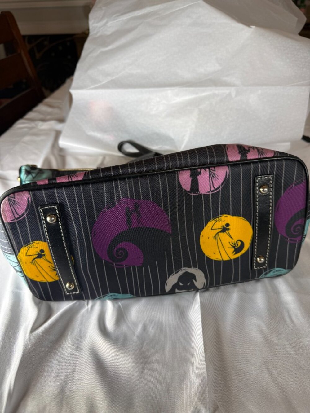 Dooney and Burke Disney Nightmare Before Christmas Vinyl Tote Bag - Picture 2 of 6